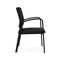 Lesro Newport Guest Chair Metal Frame, Black, MD Black Upholstery NP1101 - alternate 2